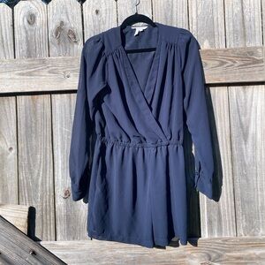 BCBG Shorts Romper Navy Blue Size Medium